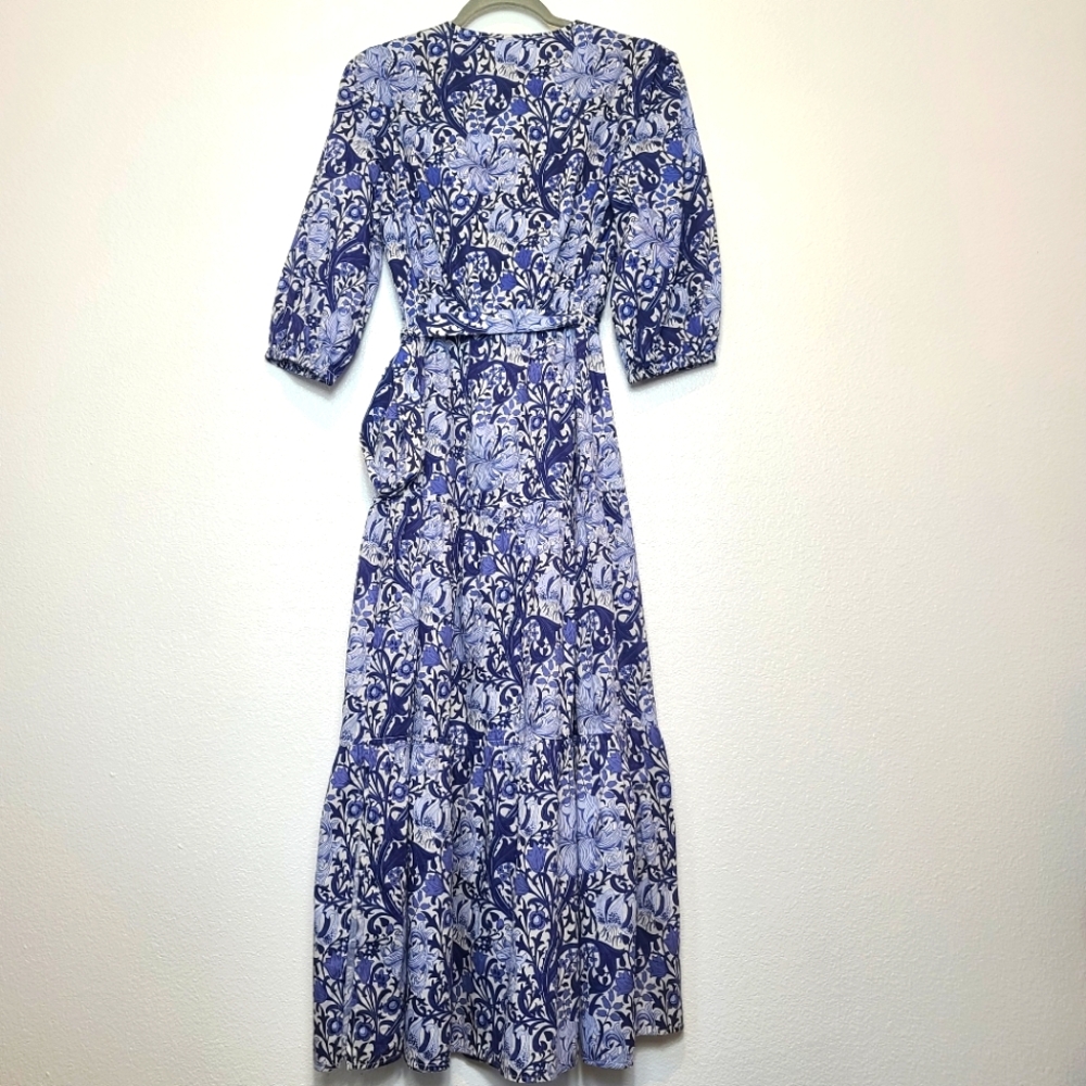 FINLEY Aerin Floral Maxi Dress In Blue Iris Size Small - Picture 11 of 11